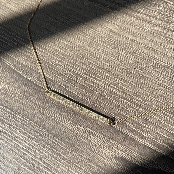 Gold bar necklace - Picture 1 of 3